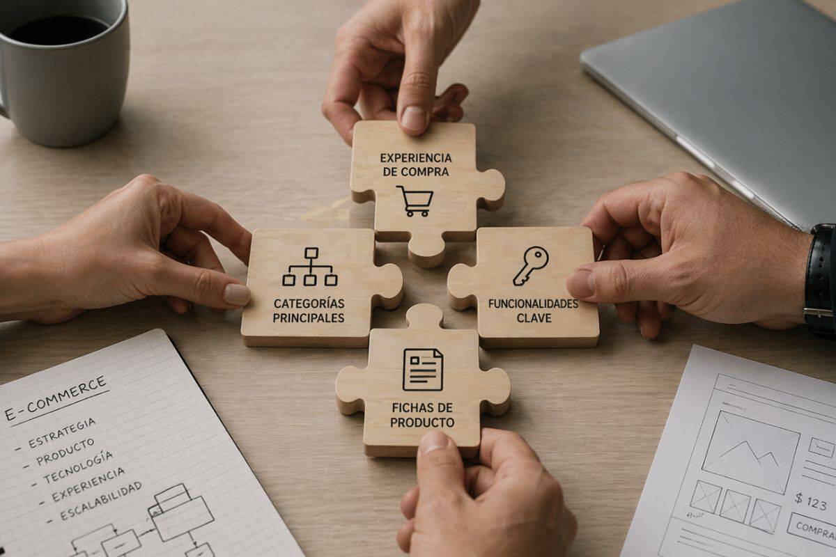 desarrollo de la estructura de la tienda online